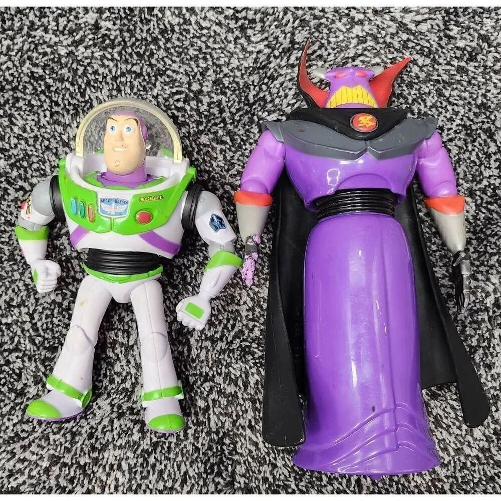 Buzz Lightyear and Zorg Action Figures- Toy Story #A81